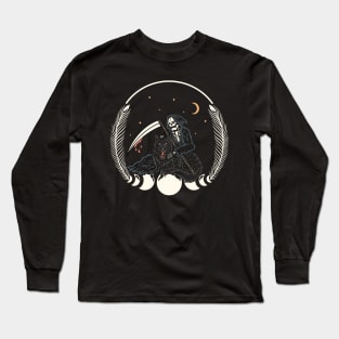 Wolf and Skull Long Sleeve T-Shirt